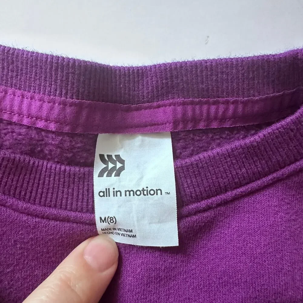 All in Motion sweatshirt floral detail medium 8